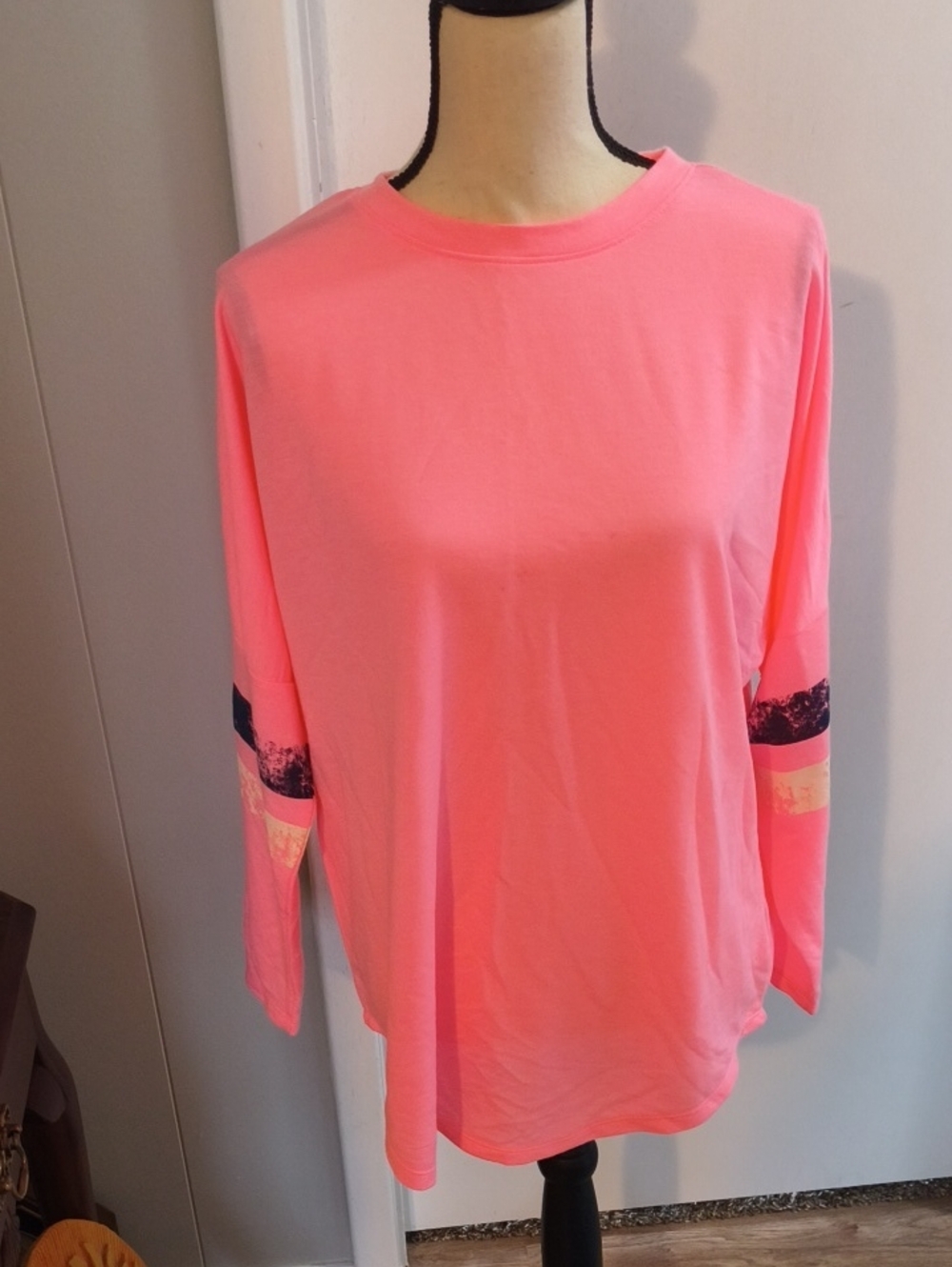 Bright Pink Gen X Long Sleeve Tee